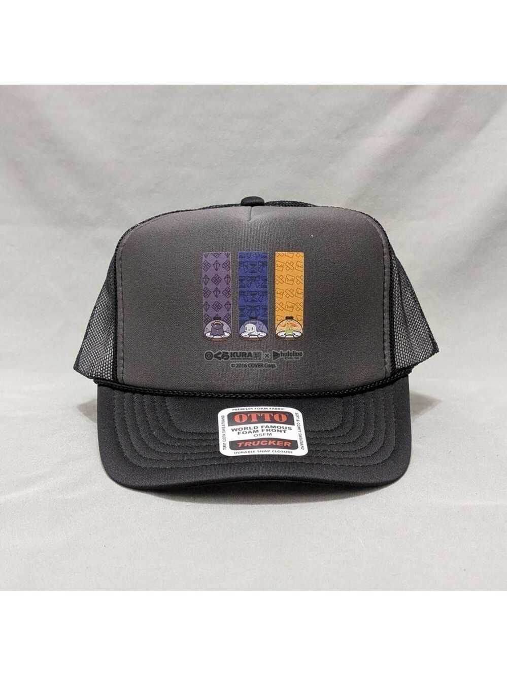 Kura Sushi x Hololive Promo Trucker Snapback Hat Ina Gigi Kronii NEW